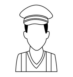 Transit Agent Profession Avatar In Black And White