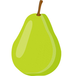 Green Pear Fruit On A White Background