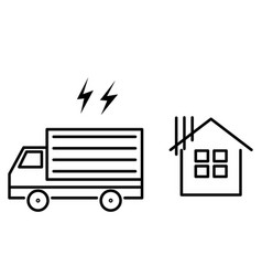 Image Icon Of A House That Suffers Noise Damage