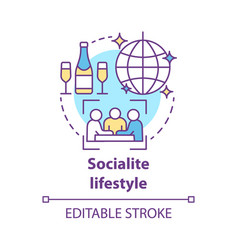 Socialite Lifestyle Concept Icon Fashionable