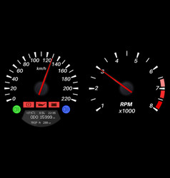 Burning speedometer Royalty Free Vector Image - VectorStock