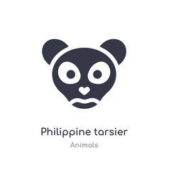 Philippine Tarsier Icon Isolated