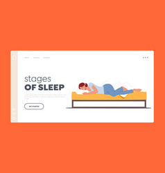 Stages Of Sleep Landing Page Template Girl Sleep