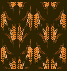 Sheaf Of Ears Of Wheat On A Dark Background