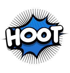 Hoot Comic Book Explosion Bubble