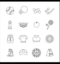 Set Of Outline Sports Icons