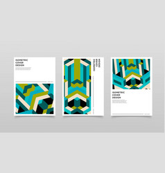 Abstract Isometric Shapes Cover Design