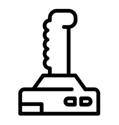 Airplane Joystick Icon Outline Style