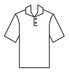 Henley Polo T Shirt Stroke Icon