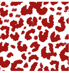 Repeatable Red Leopard Print Pattern