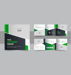 Travel Square Trifold Brochure Design Layout