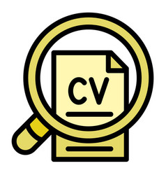 Cv Search Icon Outline Digital Interview