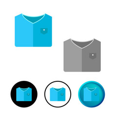 Abstract Folded Tshirt Icon