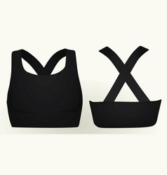 Black Women Sport Bra