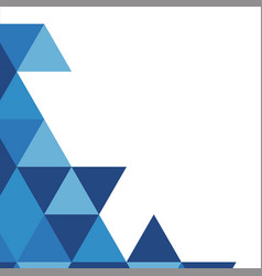 Blue Square Triangle Poly Corner