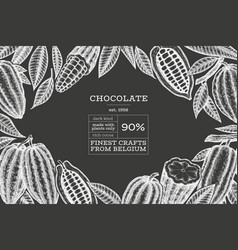 Cocoa Design Template Chocolate Cocoa Beans