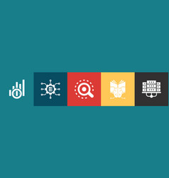 Data Integration Icons Infographic Design Template