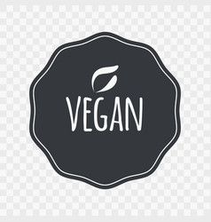 Vegan Icon Gray White Isolated Sign