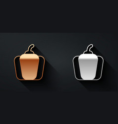 Gold And Silver Bell Pepper Or Sweet Capsicum Icon