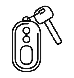 Ride Car Key Icon Outline Vehicle Button