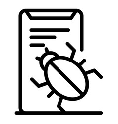 Bug In App Icon Outline Style