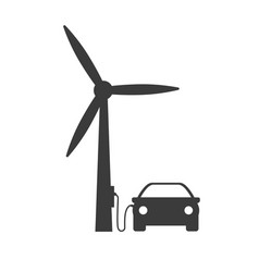 Car Is Connected To A Wind Turbine Wind Power