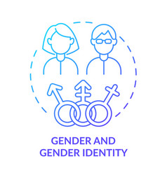 Gender And Identity Blue Gradient Concept