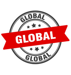 Global Stamp Global Label On Transparent