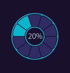 Divided Donut Infographic Chart Design Template