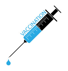 Medical Syringe With Vaccine Covid-19 Coronavirus