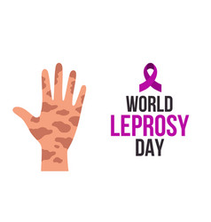 World Leprosy Day With Hand