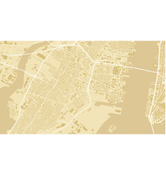 Yellow Jersey City Area Background Map Streets