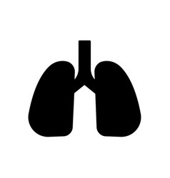 Lung Icon Simple Editable Stroke Design Template