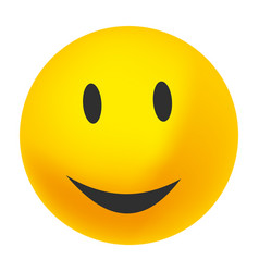 Yellow Happy Face With Smile Smiling Emoji