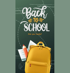 Back To School Poster Welcome Back To School Text