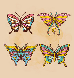 Butterfly Hippie Retro