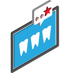 Dental X Ray In 3d Isometric Style