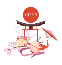 Japanese Culture Elements Retro Cartoon