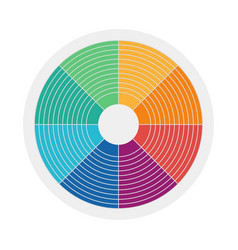 Rainbow Circular Color Spectrum Design Element