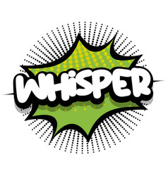 Whisper Comic Book Explosion Bubble