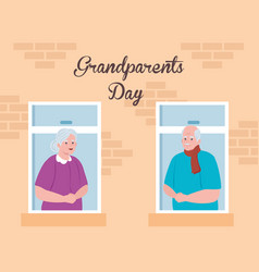 Happy Grand Parents Day With Cute Older Couple