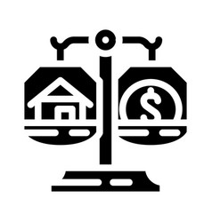 Property Division After Divorce Glyph Icon