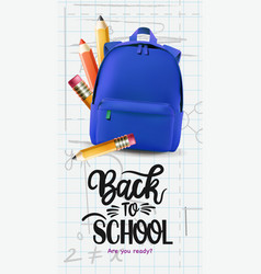 Back To School Poster Welcome Back To School Text