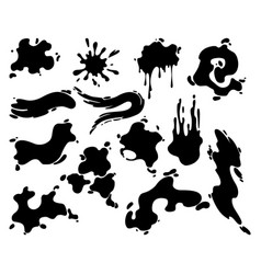 Paint Blots Creative Isolated Brush Strokes