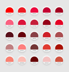 Shades Of Red Swatch Color Palette Neomorphism