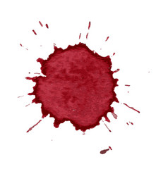 Spot Spray Of Red Wine On A White Background