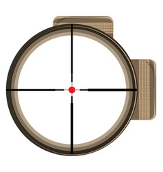 Gun Scope On A White Background