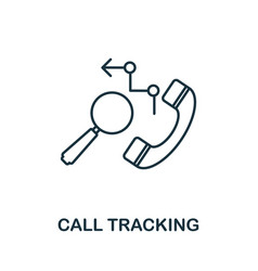 Call Tracking Icon Line Element From Production