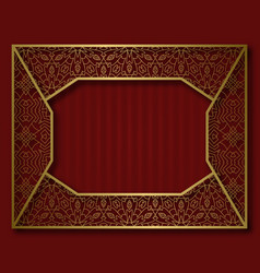 Golden Frame In Vintage Style Nameplate