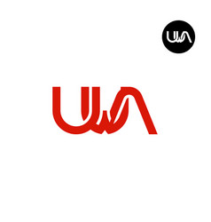 Letter Uwa Monogram Logo Design